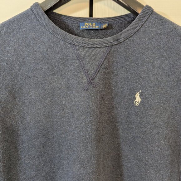 Polo by Ralph Lauren Navy Blue Crew Neck Sweater - Picture 2 of 12